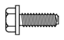 DIN 7500 D Hex Washer Head Thread Rolling Screw